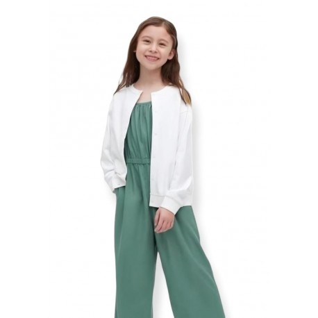 Un1qlo White Pocket Cardigan