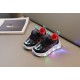 Black Red Drift LED Shoes