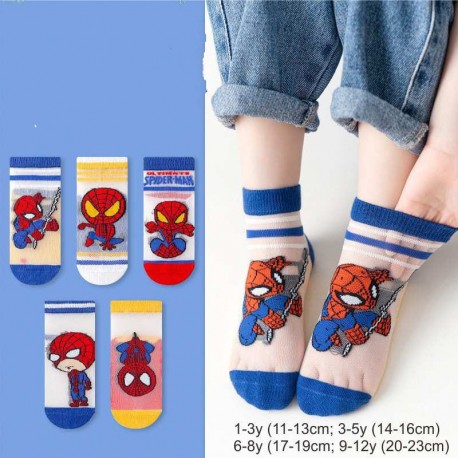 Spiderman Transparent Socks