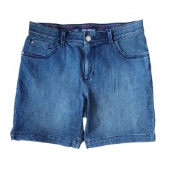 Lee Blue Wide Denim Shorts
