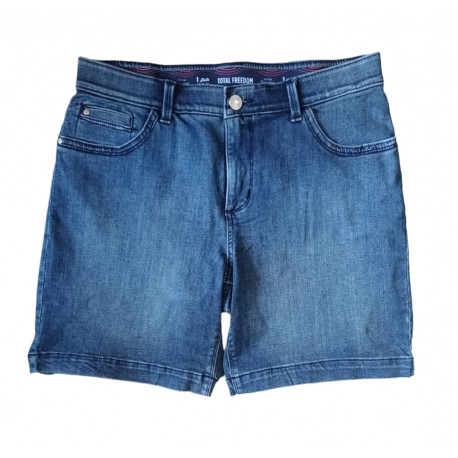 Lee Blue Wide Denim Shorts