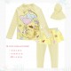 3in1 Yellow P0mpurin Swimsuits + Hijab