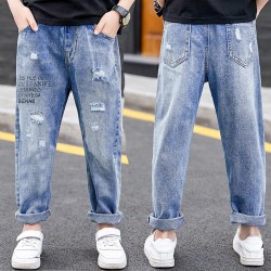 Light Blue Ripped Denim Pants