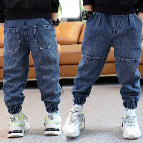 Blue Joggers Denim Pants
