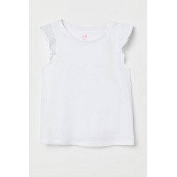 HM White Ruffle Top