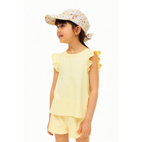 HM Yellow Ruffle Top