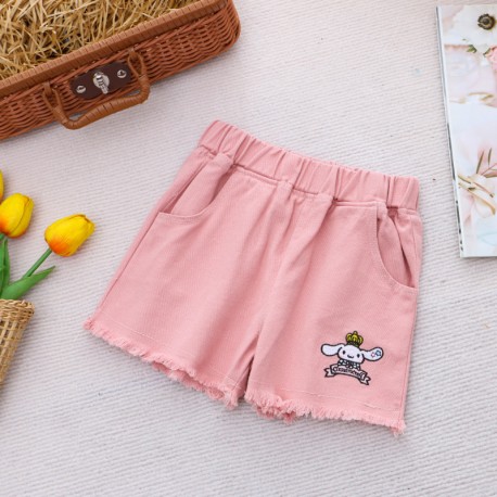 Peach C1namorrol Denim Short Pants