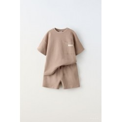Z@ra Brown Top Set Pants