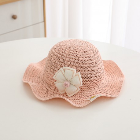 Pink Flower Summer Hat