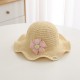 Cream Flower Summer Hat