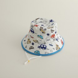 White Vehicles Bucket Hat