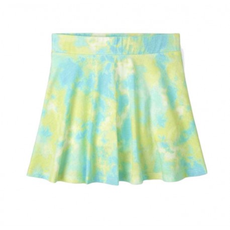 Place Blue Green Tie Dye Skort