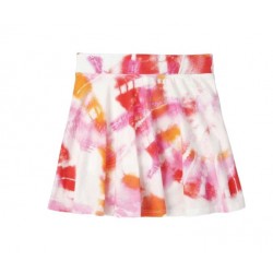 Place White Red Tie Dye Skort
