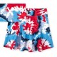 Place Red Blue Tie Dye Skort
