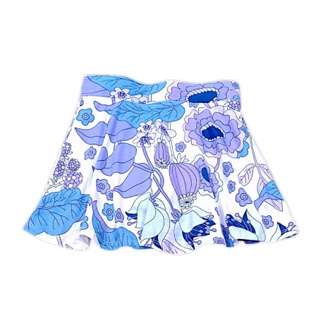 Place White Purple Floral Skort
