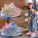 Blue Letter M Funky Shoes