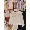 White Double Collars Top