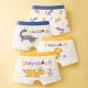 4pcs White Dinosaurs Boxer