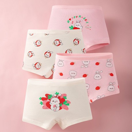 4pcs Bunny Girl Boxer