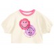 Cream Emoji Puffy Sleeve Crop Top