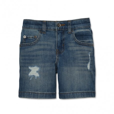 WN Dark Blue Ripped Denim Shorts
