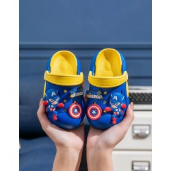 Blue Yellow Captain @merica Clogs Sandals