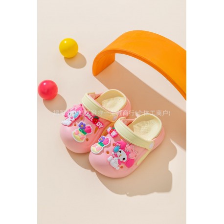 Peach Yellow Mel0dy Clogs Sandals