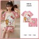 Cream Pink Hell0 K1tty Short Set