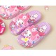 Purple Pink Mel0dy Flowers Slippers