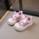 White Pink Sequins Pearl Shoes