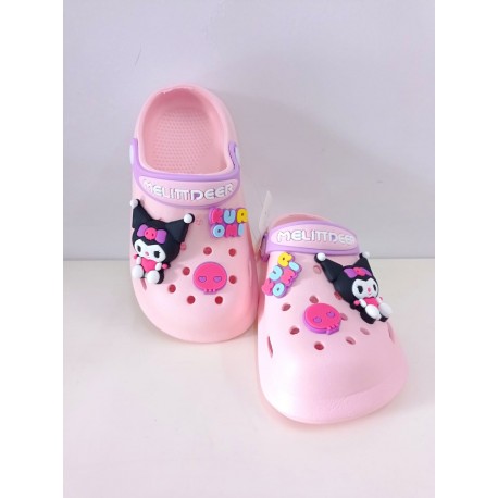 Pink Kurom1 Heart Clogs