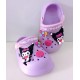 Purple Kurom1 Heart Clogs
