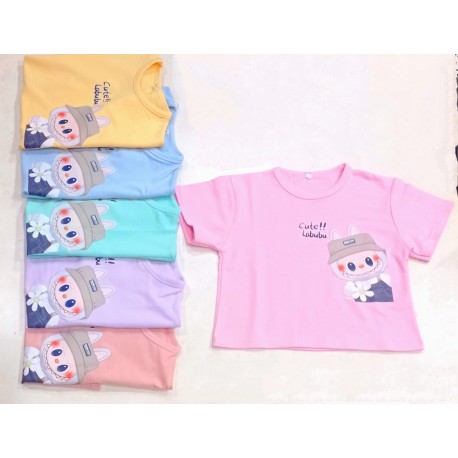Cute L@bubu Crop Top T-Shirt