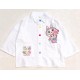 White L@bubu Ribbon Shirt