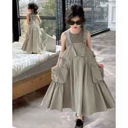 2in1 Army Top Set Khaki Cargo Overalls