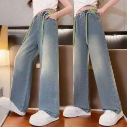 Basic Washed Denim Pants