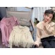 Cream Crinkle Collar Top