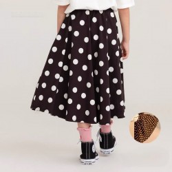 Brown Polkadot Skirt