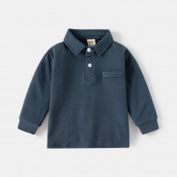 Navy Basic LS Shirt