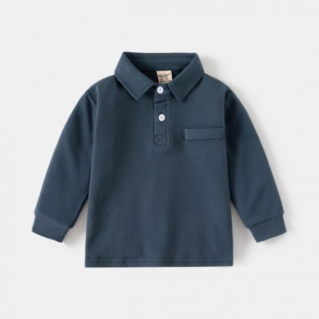 Navy Basic LS Shirt