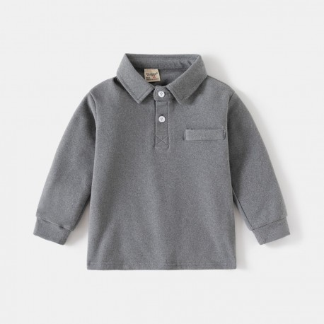 Grey Basic LS Shirt