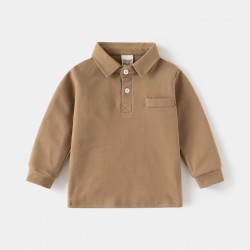 Brown Basic LS Shirt