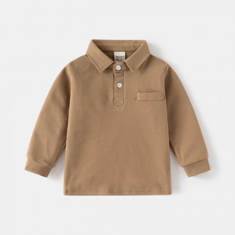 Brown Basic LS Shirt