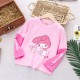 Pink Mel0dy Two Tone Long Sleeve T-shirt