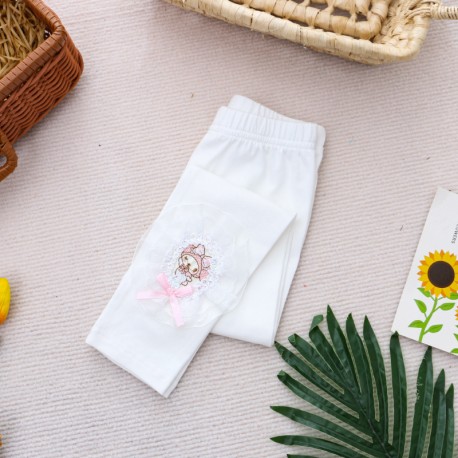 White Mel0dy Lace Leggings