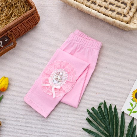 Pink Mel0dy Lace Leggings