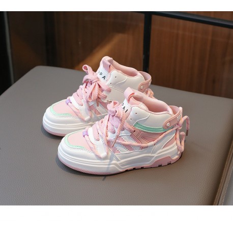 Pink White Stride Shoes