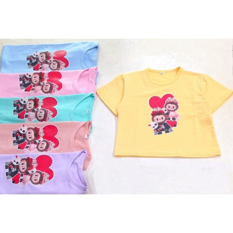 Love L@bubu Crop Top T-Shirt