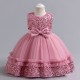 Dusty Pink Sparkle Ribbon Tulle Dress