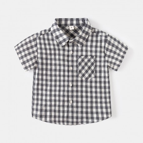 Grey Plaid Shirt